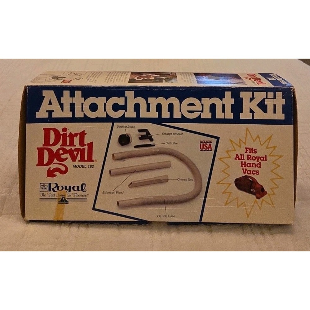 Dirt Devil Model 192 Vacuum Attachment Kit Fits All Royal Hand Vacuum - White